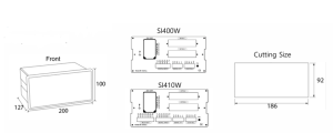 ابعاد نمایشگر لودسل سوها مدل SI400W