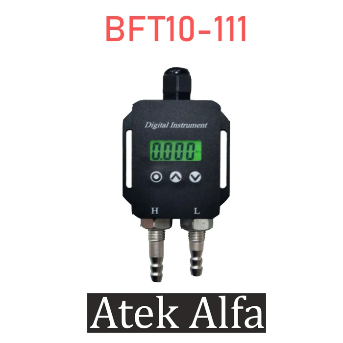 ترانسمیتر فشار دیفرانسیلی Atek مدل BFT10-111 با نمایشگر برای فشار پایین