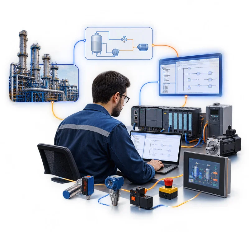 خدمات برنامه نویسی PLC لاجیک صنعت فراتر از کدنویسی